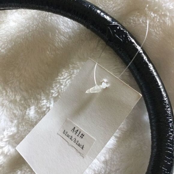 BLACK Patent‎ Bow Large Tote or Shoulder Bag NWT - Picture 10 of 12